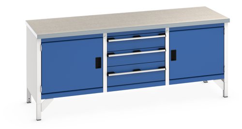 Bott 41002057.11V Cubio Storage Bench (Lino) 2000 x 750 x 840mm