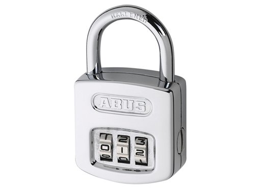 ABUS Mechanical 32076 160/50 50mm Steel Case Die-Cast Body Combination Padlock (4-Digit) Carded