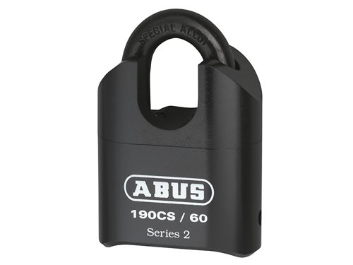 ABUS Mechanical 51555 190/60 60mm Heavy-Duty Combination Padlock Closed Shackle (4-Digit) Carded