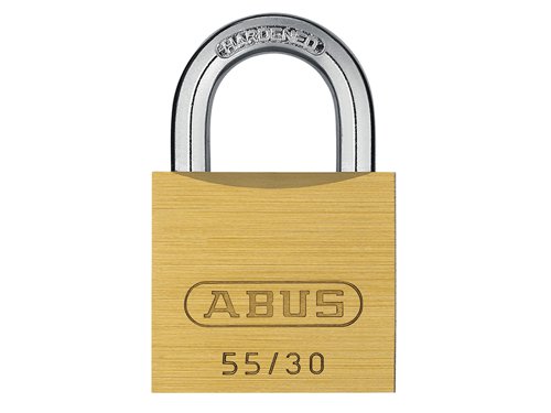 ABUS Mechanical 35074 55/30mm Brass Padlock Carded