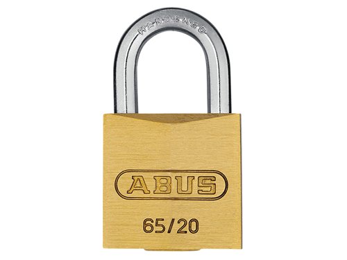 ABUS Mechanical 02318 65/20mm Brass Padlock