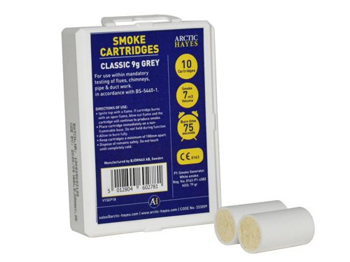 Arctic Hayes 333009 Smoke Cartridges Classic 9g White (Pack 10)
