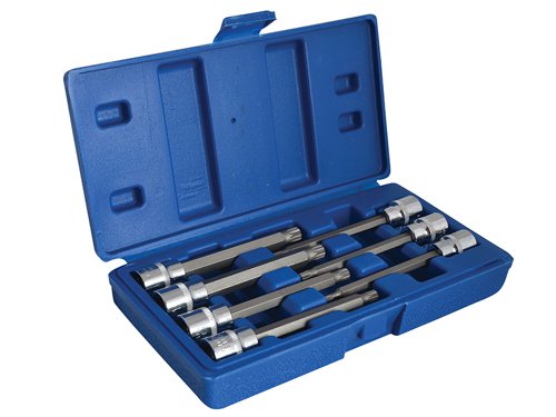 BlueSpot Tools 01512 3/8in Drive Extra Long Spline Socket Bit Set, 7 Piece