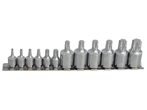 BlueSpot Tools 01551 TORX Socket Set of 12 1/4 & 3/8in Square Drive