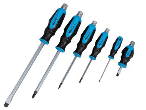 BlueSpot Tools 12068 Hex Bolster Screwdriver Set, 6 Piece