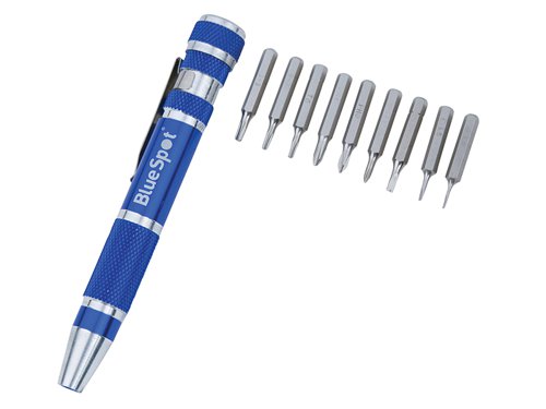 BlueSpot Tools 12610 9-in-1 Screwdriver Bit Set