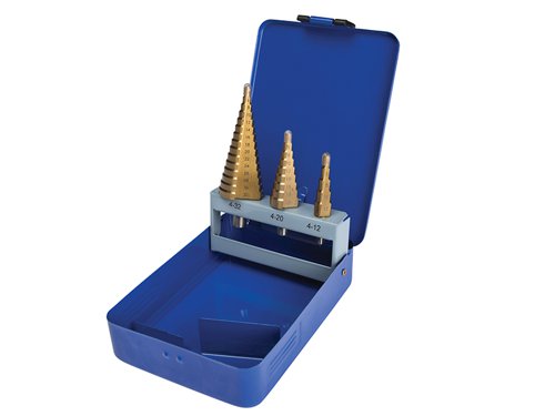 BlueSpot Tools 20504 Step Drill Set 4-32mm 3 Piece