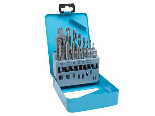 BlueSpot Tools 20512 Drill & Tap Set, 15 Piece