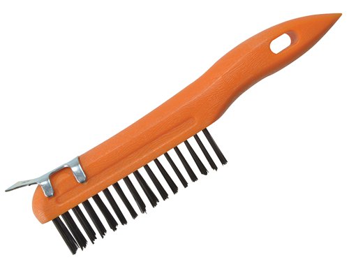 BlueSpot Tools 22523 Plastic Wire Brush & Scraper