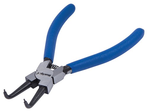 BlueSpot Tools 8705 Circlip Pliers Internal Bent 90? Tip 150mm (6in)