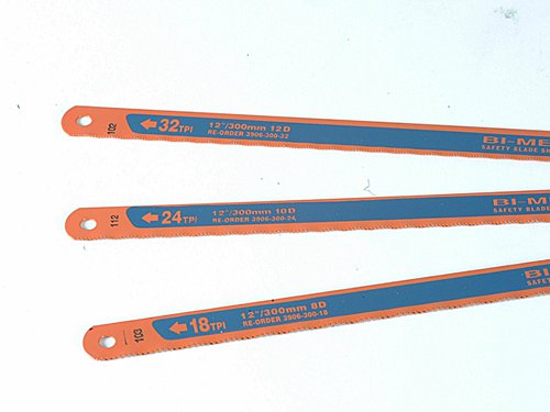 Bahco 3906-300-3P 3906 Sandflex Hacksaw Blades 300mm (12in) (8, 24 & 32 TPI) (Pack 3)
