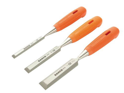 Bahco 414-S3-EUR 414 Bevel Edge Chisel Set, 3 Piece