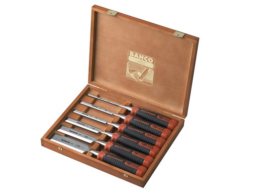 Bahco 434-S6-EUR 434 Bevel Edge Chisel Set, 6 Piece