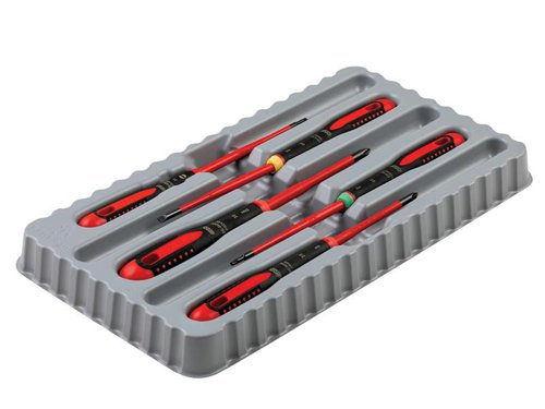 Bahco BE-9871SL BE-9871SL ERGO™ Slim VDE Insulated Screwdriver Set, 5 Piece