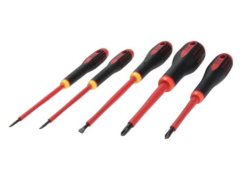 Bahco BE-9881S BE-9881S Insulated ERGO™ Screwdriver Set, 5 Piece