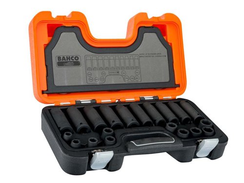 Bahco D-DD/S20 D-DD/S20 Mixed Impact Socket Set of 20 Metric 1/2in