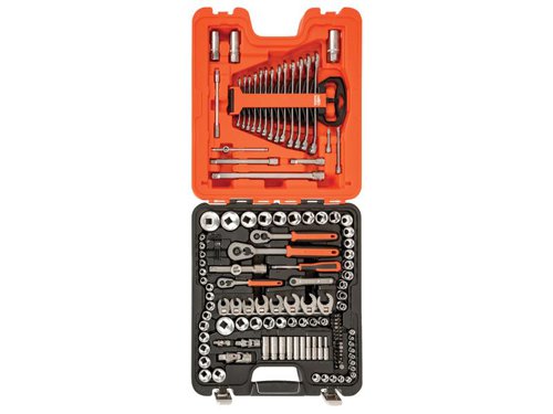 Bahco S138 S138 Socket Set of 138 Metric & AF 1/4in 3/8in & 1/2in Drive