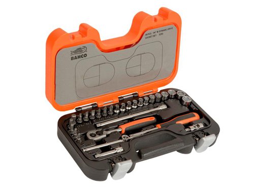 Bahco S290 S290 Socket Set of 29 Metric 1/4in Drive