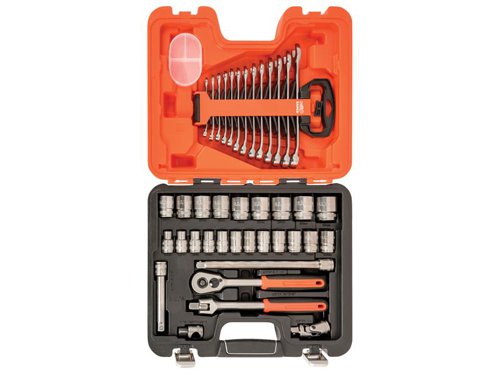 Bahco S400 S400 Socket & Spanner Set of 40 Metric 1/2in Drive