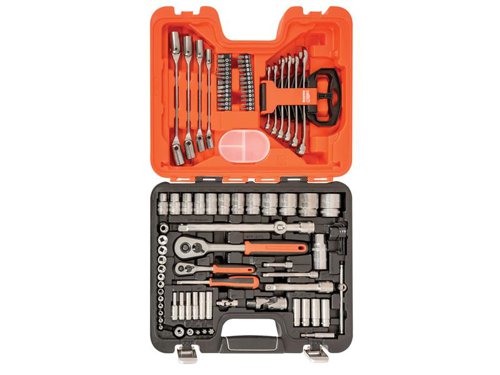 Bahco S910 S910 Socket & Spanner Set of 92 Metric & AF 1/4 & 1/2in Drive