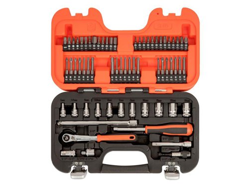 Bahco SL65 SL65 Slim Socket Set of 65 Metric 1/4in Drive