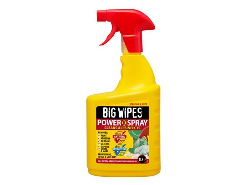 Big Wipes 2448 0000 Power Spray Pro+ Antiviral Cleaning Spray 1 litre