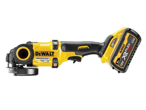 DEWALT DCG418T2-GB DCG418T2 XR FlexVolt Grinder 125mm 54V 2 x 2.0Ah Li-ion