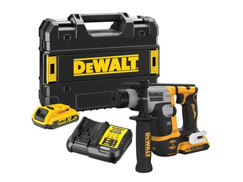 DEWALT DCH172D2-GB DCH172D2 Ultra-Compact XR SDS Plus Rotary Hammer 18V 2 x 2.0Ah Li-ion