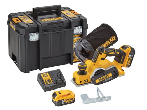 DEWALT DCP580P2-GB DCP580P2 XR Brushless Planer 18V 2 x 5.0Ah Li-ion