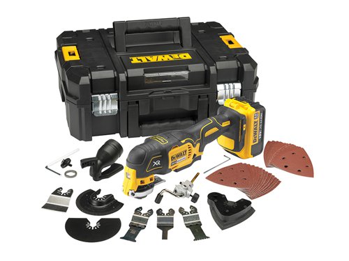DEWALT DCS355M1-GB DCS355M1 XR Brushless Oscillating Multi-Tool 18V 1 x 4.0Ah Li-ion