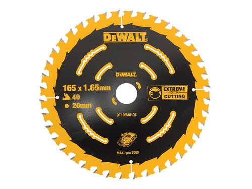 DEWALT DT10640-QZ Cordless Extreme Framing Circular Saw Blade 165 x 20mm x 40T