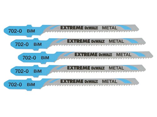 DEWALT DT2054-QZ HSS Metal Cutting Jigsaw Blades Pack of 5 T118EOF