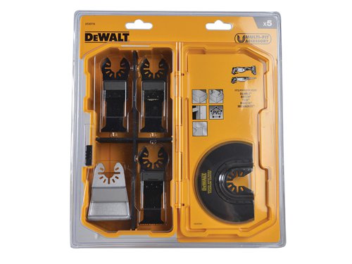 DEWALT DT20715-QZ DT20715 Multi-Tool Accessory Blade Set, 5 Piece