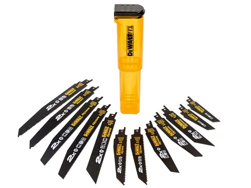 DEWALT DT2441L-QZ DT2441L 2X Life Reciprocating Saw Blade Set, 12 Piece