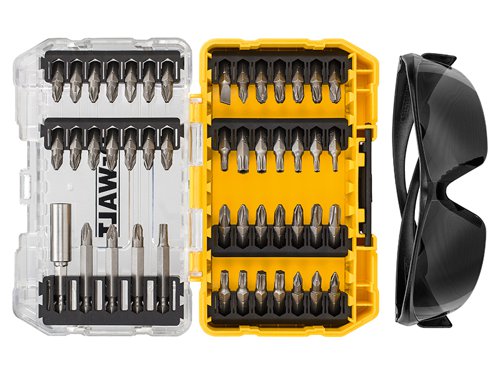 DEWALT DT70703-QZ DT70703 Screwdriving Set, 47 Piece + Safety Glasses