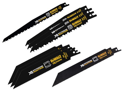 DEWALT DT99551-QZ DT99551 XR Reciprocating Saw Blade Set, 8 Piece