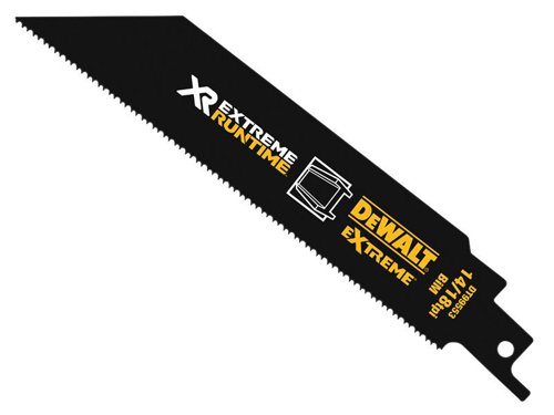 DEWALT DT99553-QZ FlexVolt XR Metal Reciprocating Blade 152mm 14/18 TPI Pack of 5