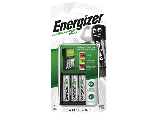 Energizer® S5242 Maxi Charger plus 4 x AA 1300 mAh Batteries