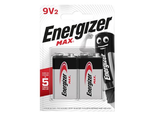 Energizer® S15280 MAX® 9V Alkaline Batteries (Pack 2)