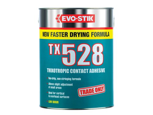 EVO-STIK 30812991 TX528 Thixotropic Contact Adhesive 5 Litre