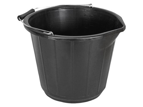 Faithfull  General-Purpose Bucket 14 litre (3 gallon) - Black