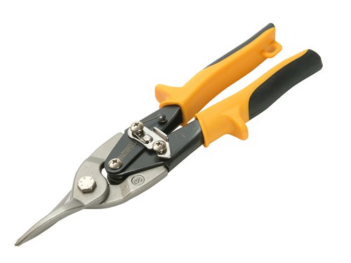 Faithfull ATS-S Yellow Compound Aviation Snips Straight Cut 250mm (10in)