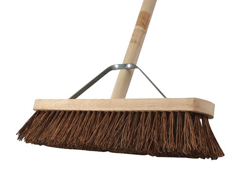 Faithfull  Stiff Bassine Broom 450mm (18in) + Handle & Stay