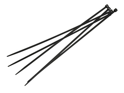 Faithfull  Cable Ties Black 4.8 x 300mm (Pack 100)