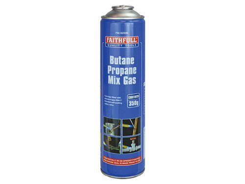 Faithfull 2350 Butane Propane Mix Gas Cartridge 350g