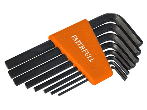 Faithfull Short Arm Hexagon Key Set, 8 Piece (1.5-6mm)