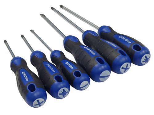 Faithfull  Boxed Soft Grip Screwdriver Set, 6 Piece