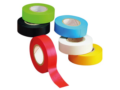 Faithfull 00351920BKTB PVC Electrical Tape Black 19mm x 20m