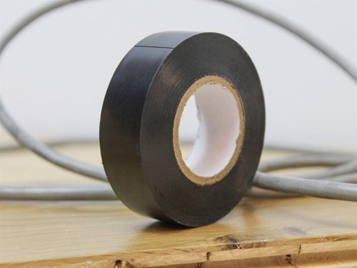 Faithfull 00351920BKTB PVC Electrical Tape Black 19mm x 20m