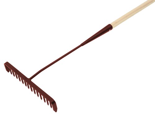 Faithfull RI37-LSTTRWH Tarmac Rake 16 Round Teeth - Wooden Handled